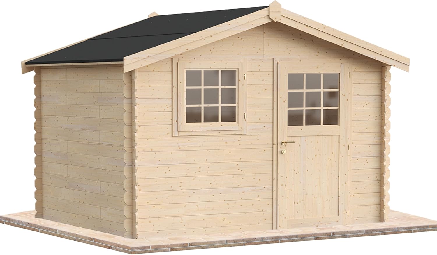 Casetta da giardino in legno per esterni 9 mq 300x300 25mm MADE IN ITALY mod. DALI' casetta in legno, rimessa attrezzi, deposito, box per esterni (Con Pavimento)