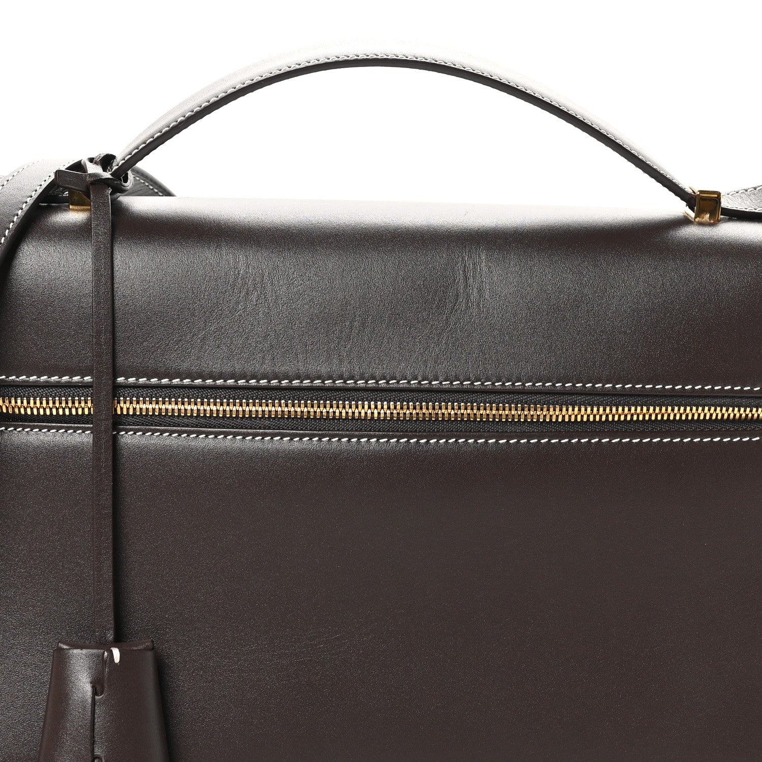 Smooth Calfskin Extra Bag L27 Dark Choco Licorice - Top Club