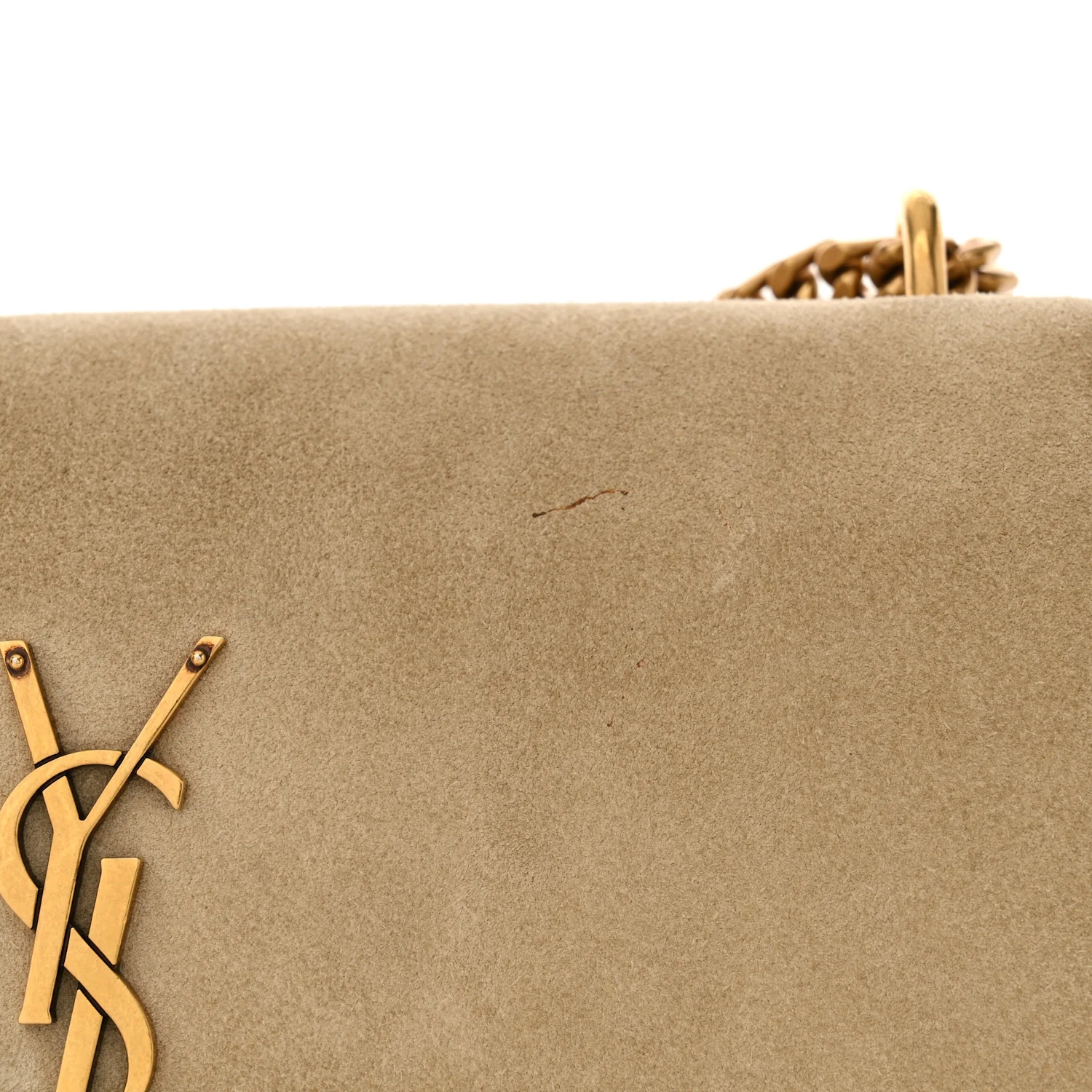 Suede Calfskin Medium Monogram Sunset Dark Beige - Top Club