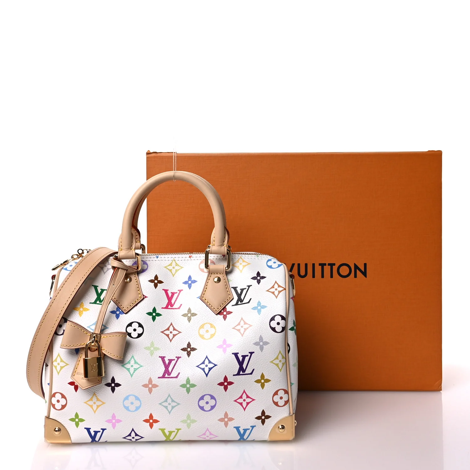 LV X TM Monogram Multicolor Speedy Bandouliere 25 White - Top Club