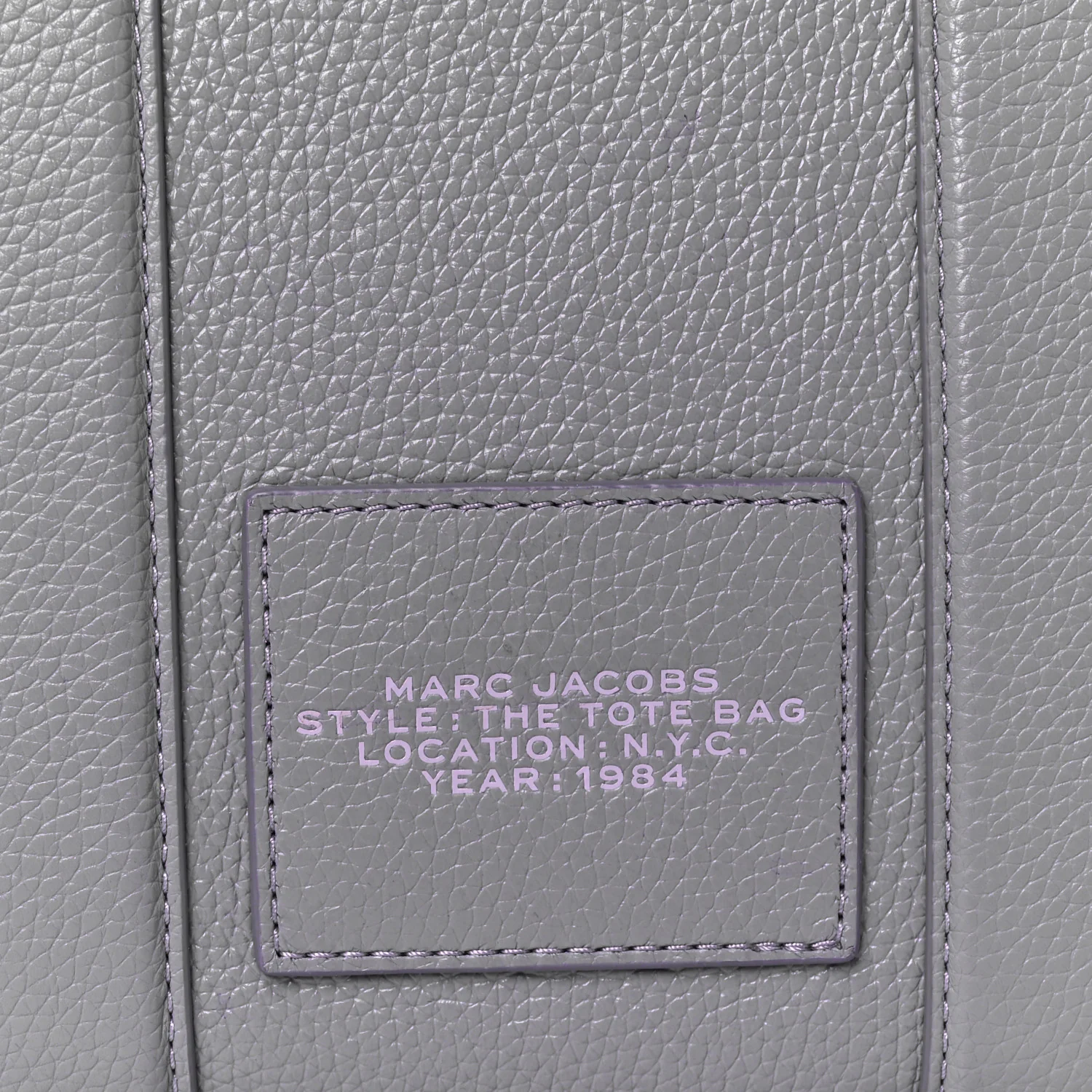 Grained Calfskin Small The Tote Bag Lavender - Top Club