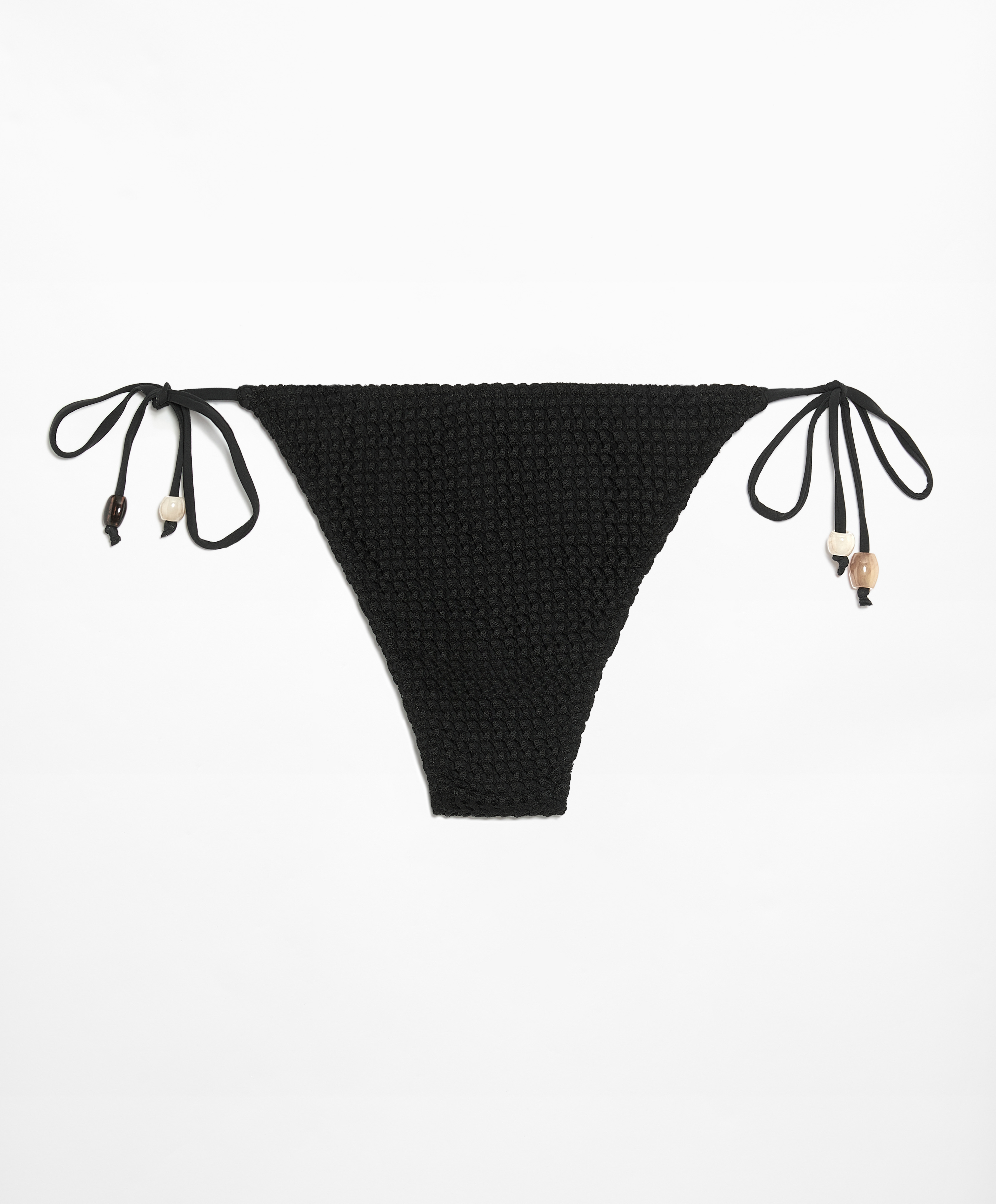 OYSHO Medium-coverage crochet bikini briefs with ties