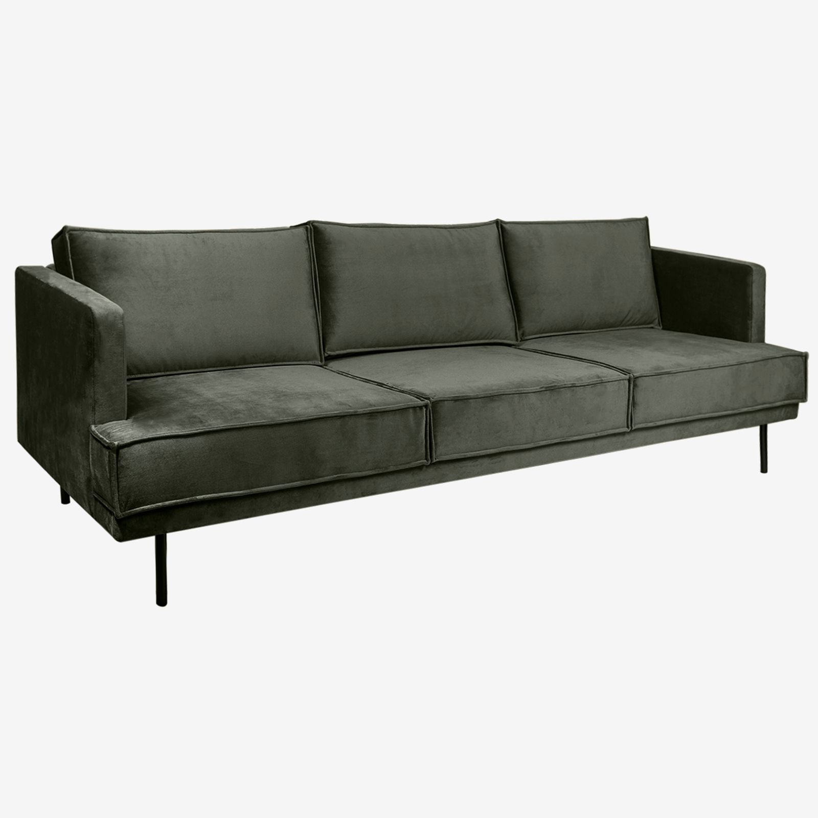 The Duchess velvet 3.5-zits bank Juke dark green hunter