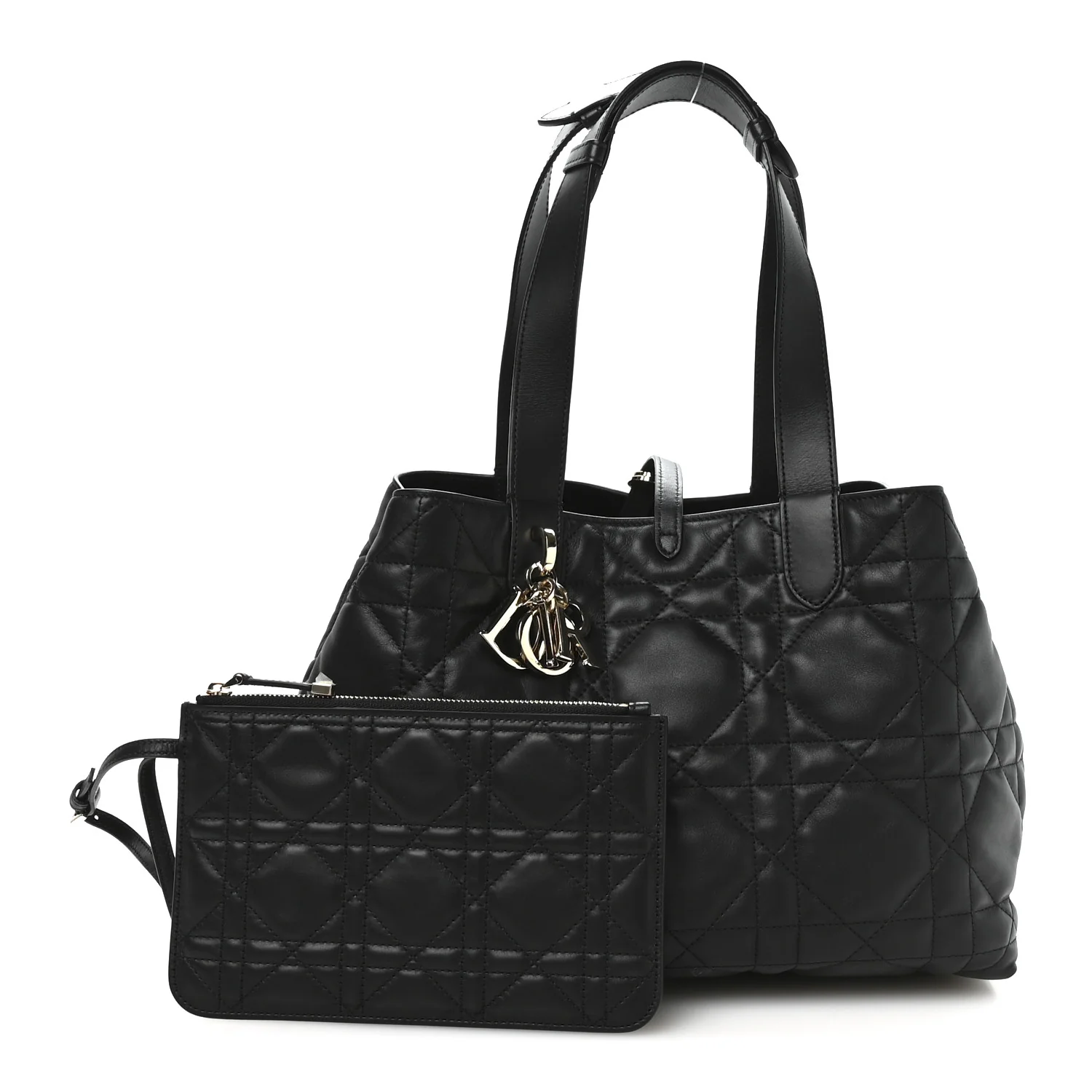Calfskin Macrocannage Medium Toujours Black - Top Club