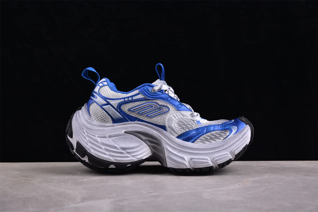 Balenciaga 10XL Sneakers in White/Royal Blue - Sneaker Replica Workshop