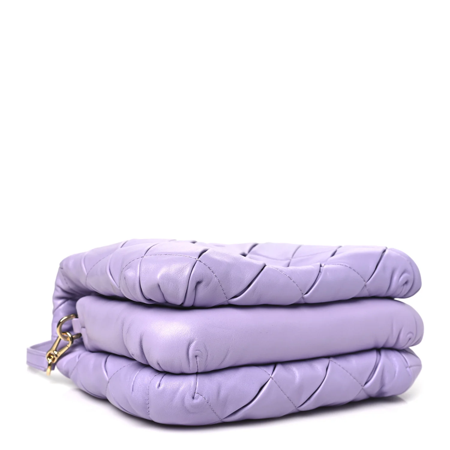 Lambskin Pleated Goya Puffer Bag Light Mauve - Top Club