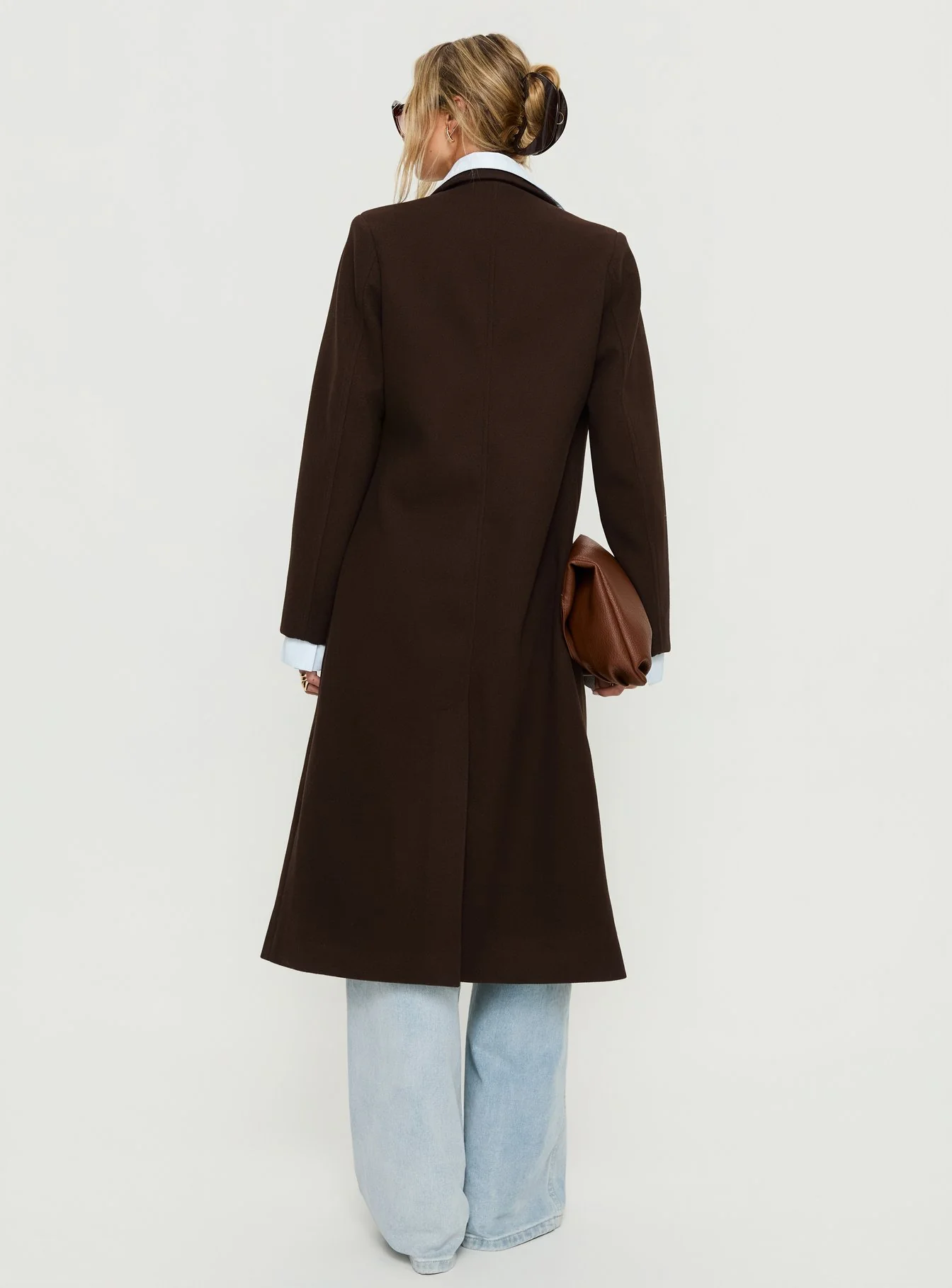 Prolific Longline Coat Brown