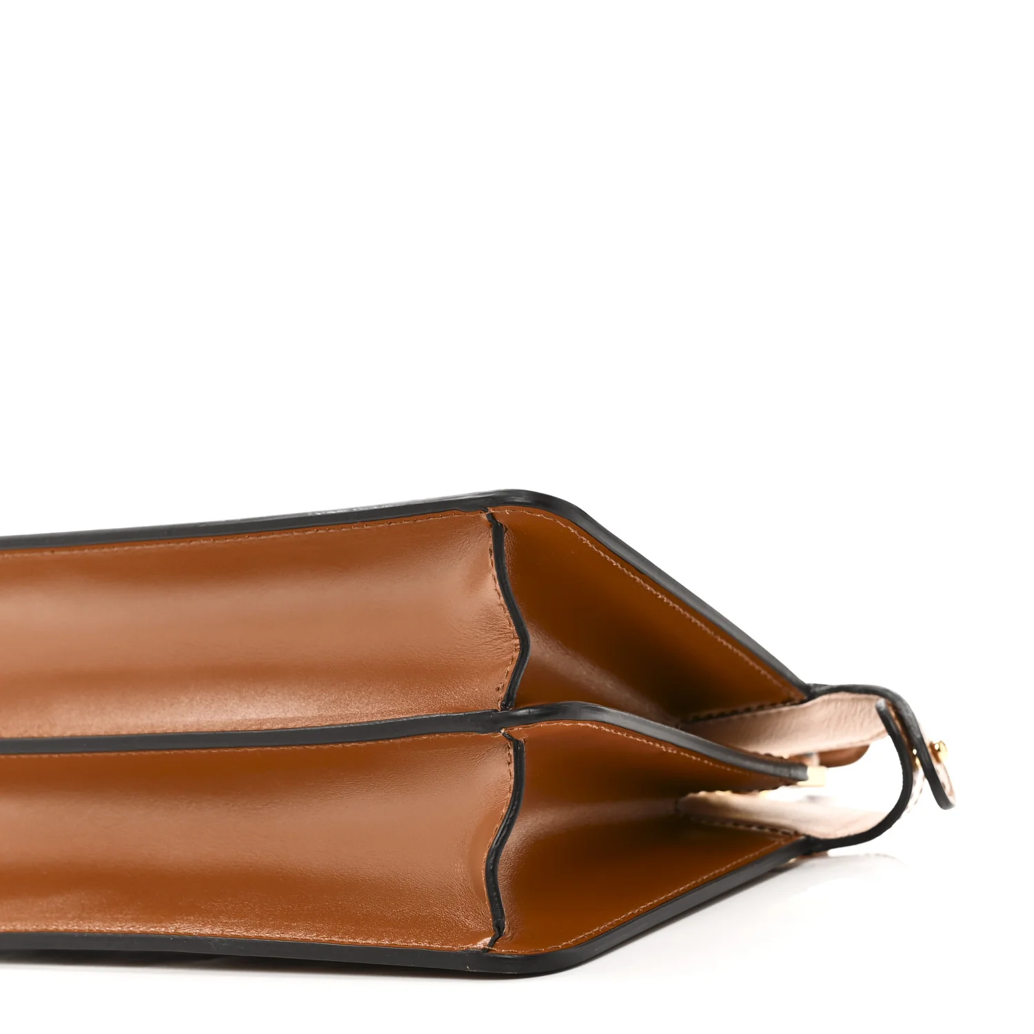 Vitello King Luxor Shiny Nappa Medium Peekaboo I SEE U East West Satchel Brandy Light Rose - Top Club