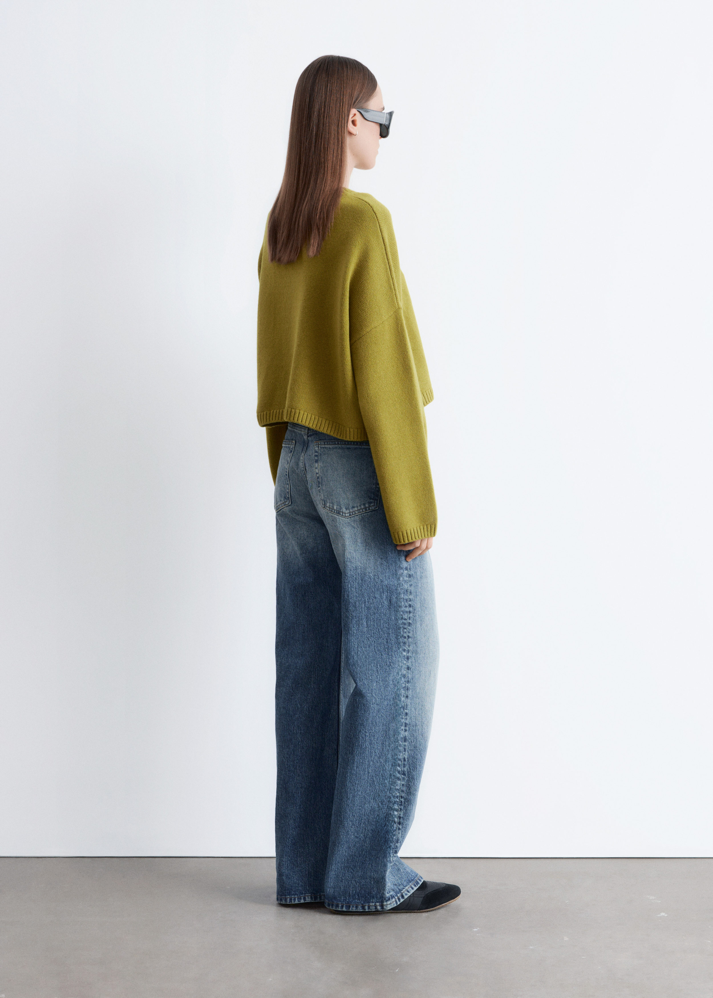 & Other Stories CASHMERE AND COTTON JUMPER