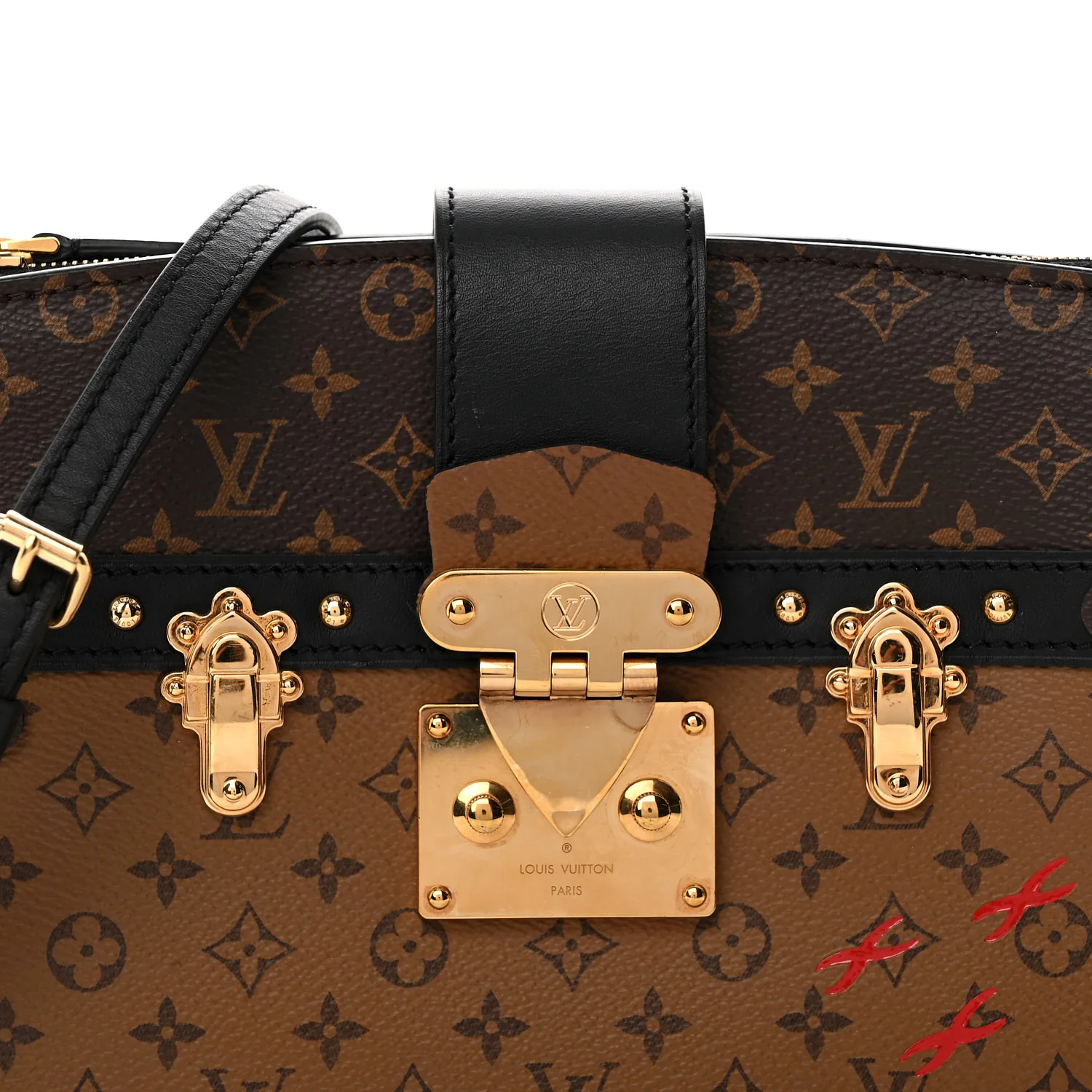 Reverse Monogram Trunk Clutch - Top Club