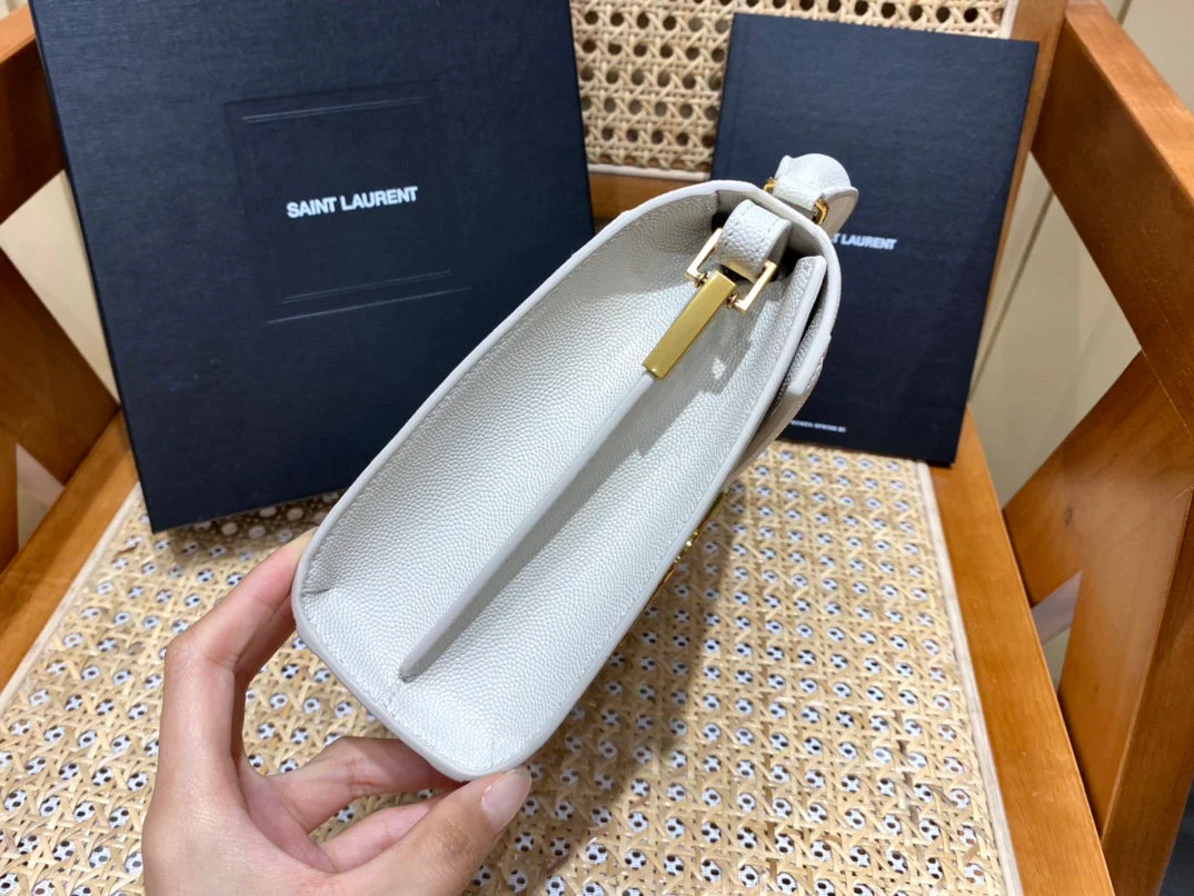 YSL Cassandra Mini Top Handle Bag Canvas with Leather Shoulder bag 20x16x7.5cm - Top Club