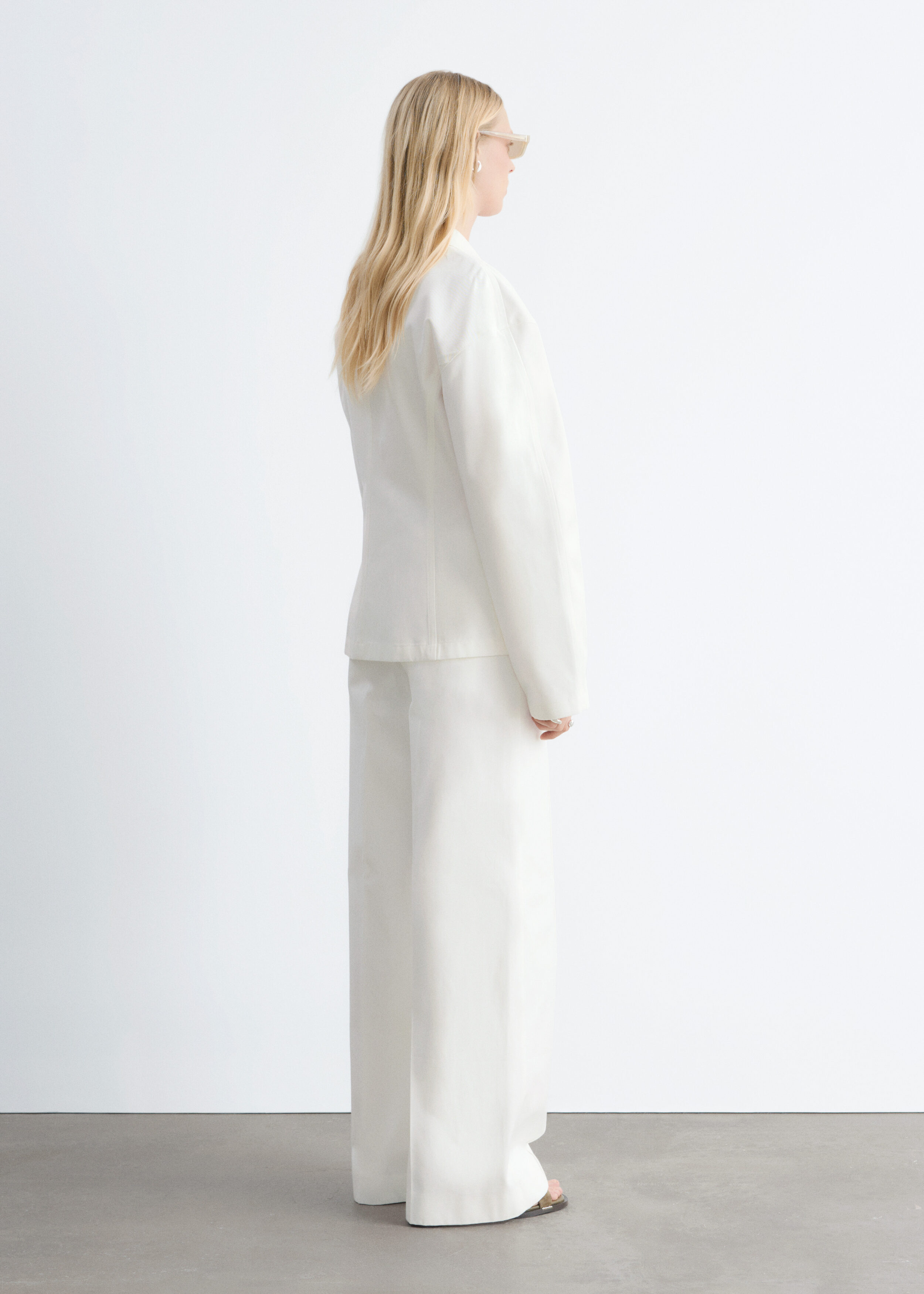 & Other Stories COTTON TWILL TAILORED JACKET