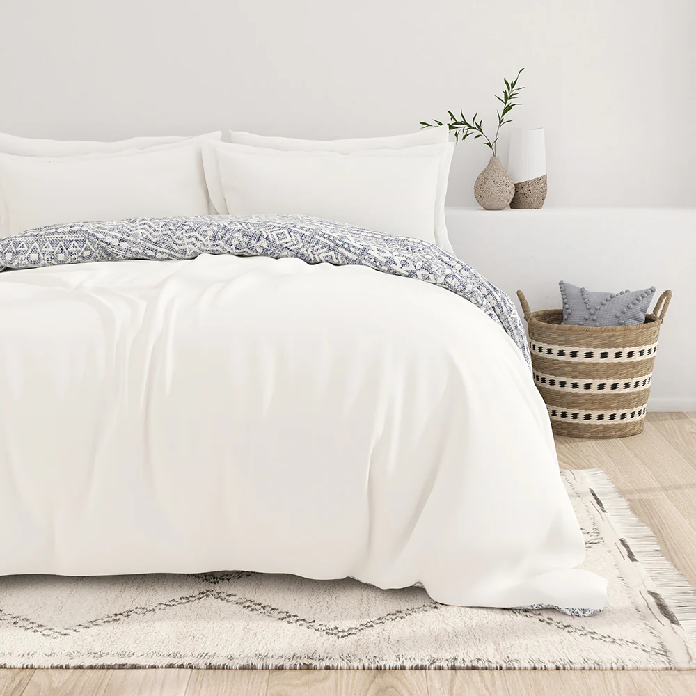 Modern Rustic Pattern 3-Piece Reversible Duvet Cover Set
