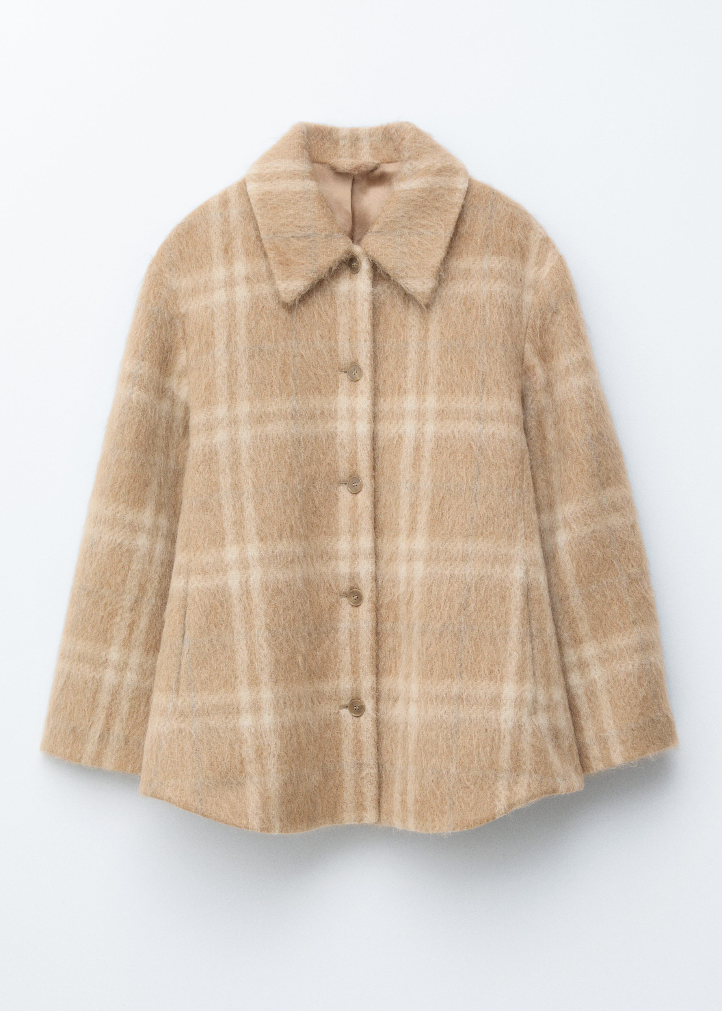 & Other Stories CHECKED WOOL SHIRT JACKET