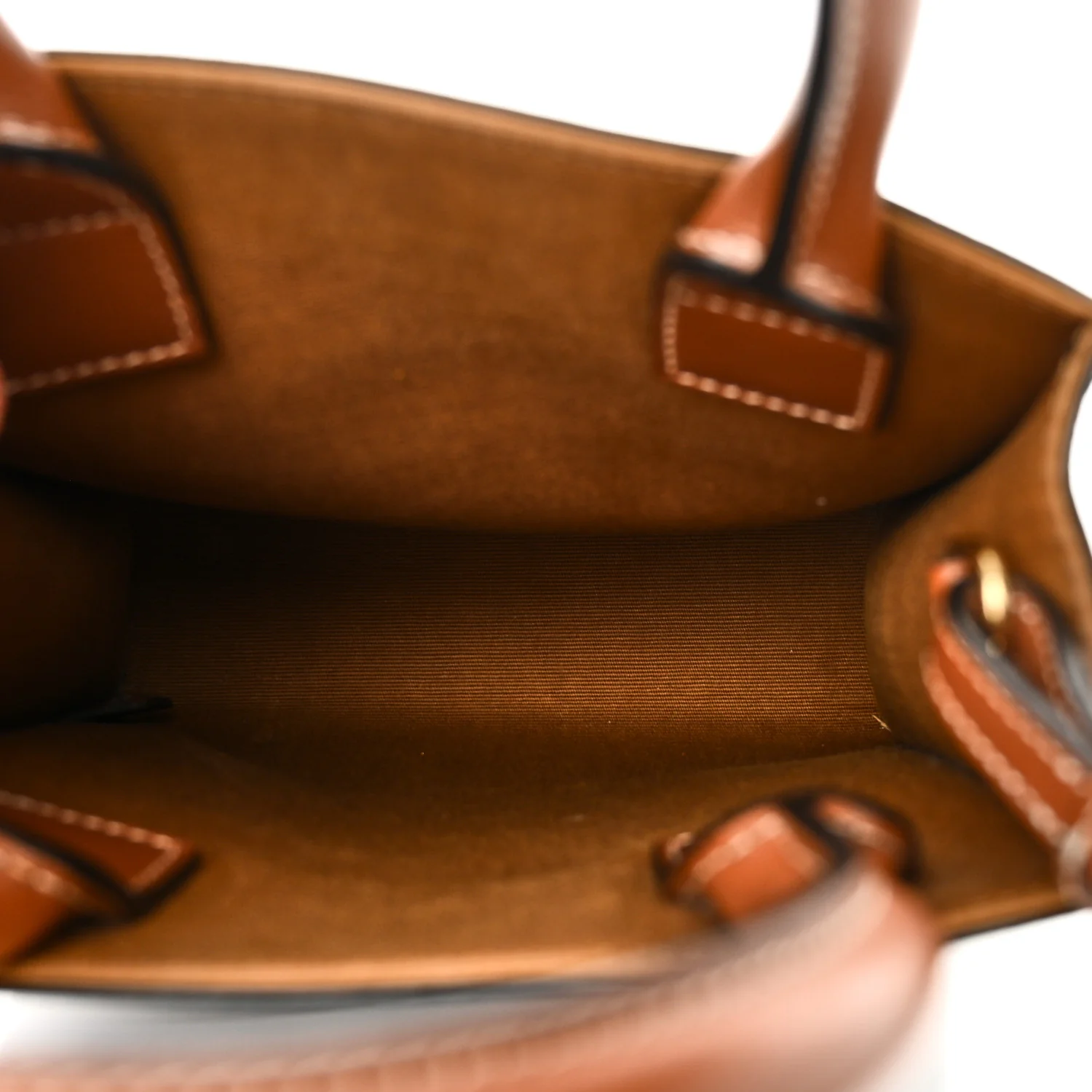 Triomphe Canvas Calfskin Mini Vertical Cabas Tan - Top Club