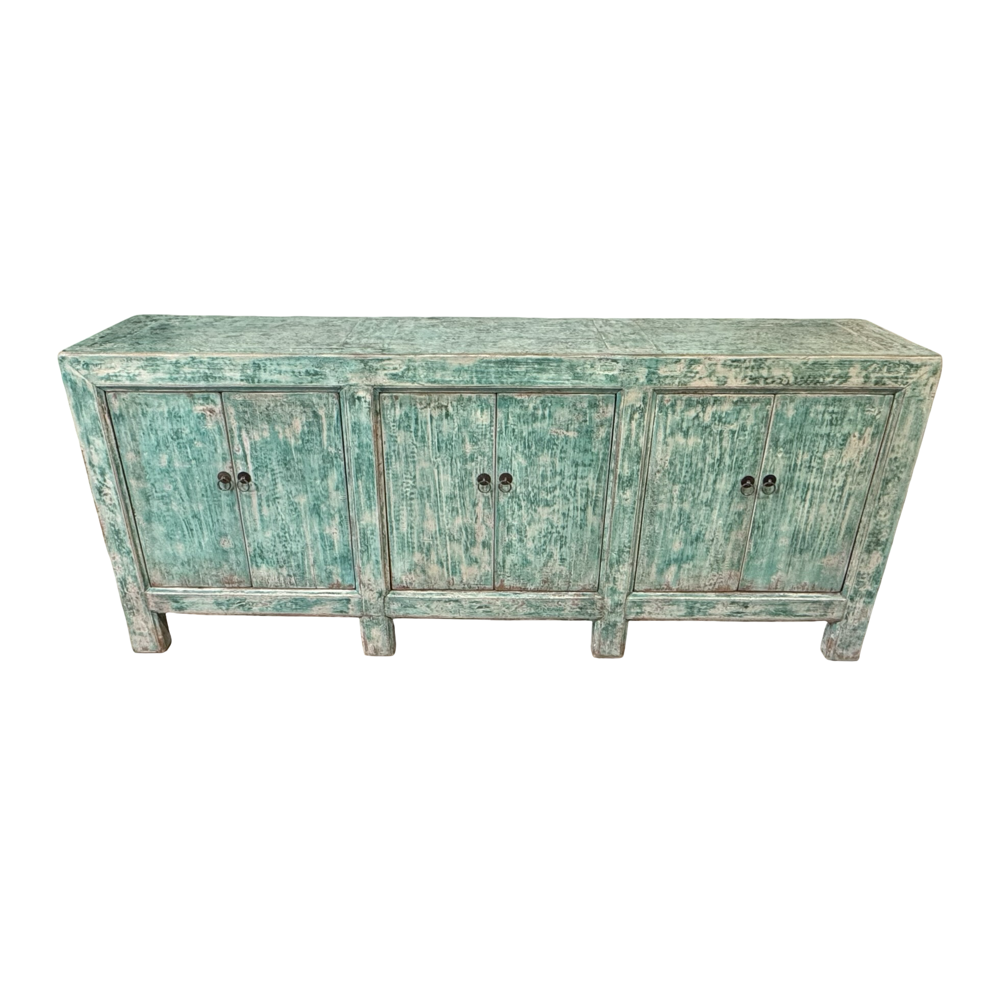 Dressoir 6deur turquoise uniek