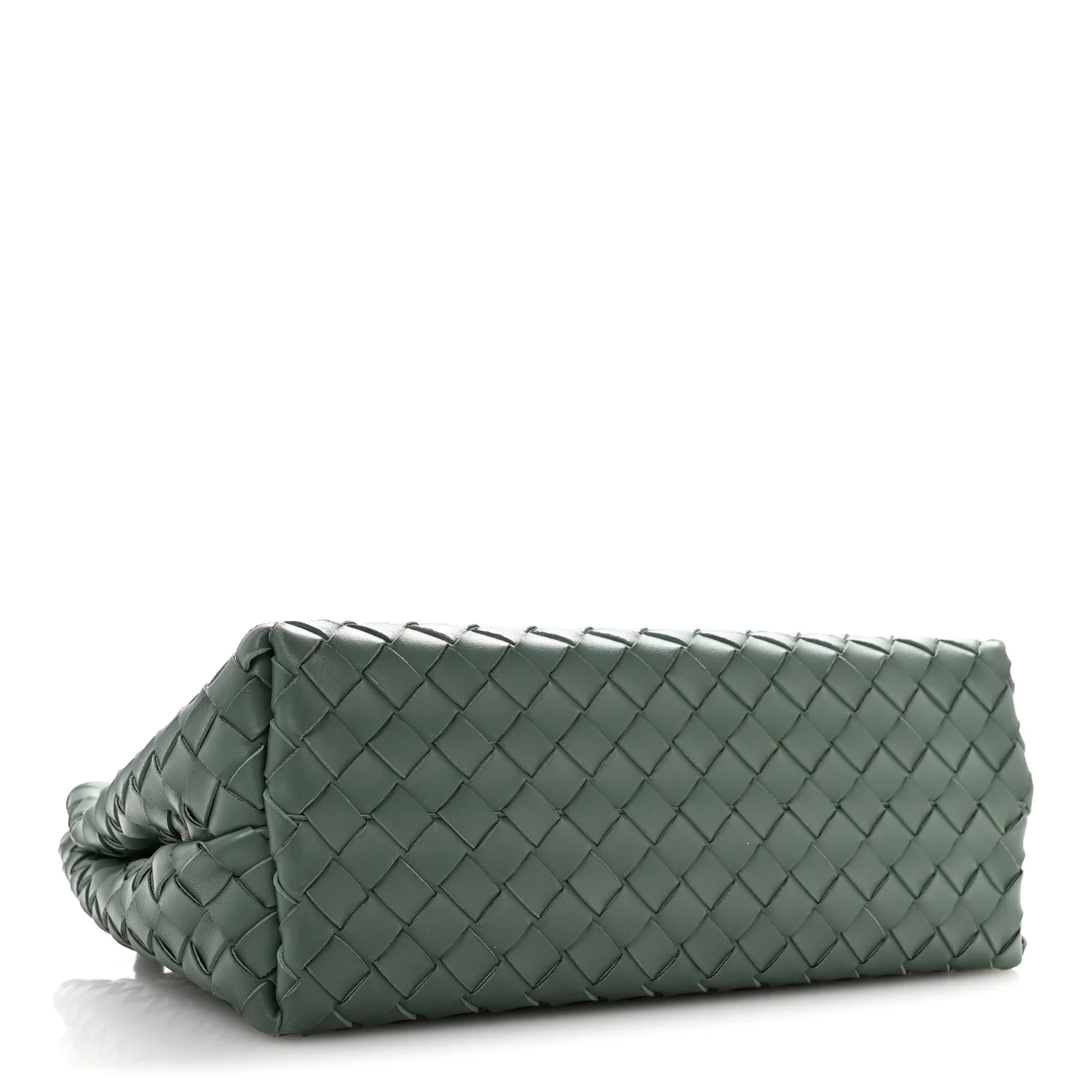 Nappa Intrecciato Medium Andiamo Shoulder Bag Aloe - Top Club