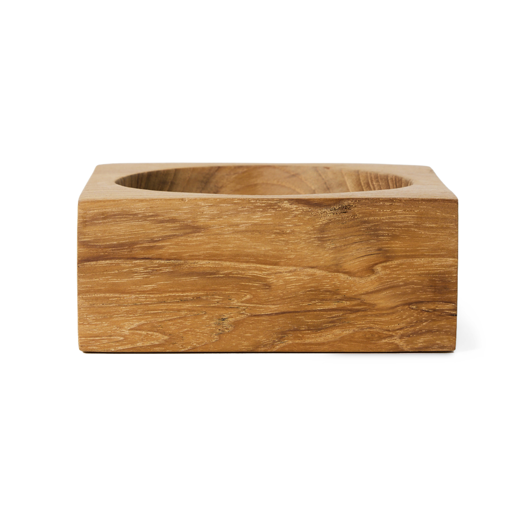 Schaal Teak cube bowl small
