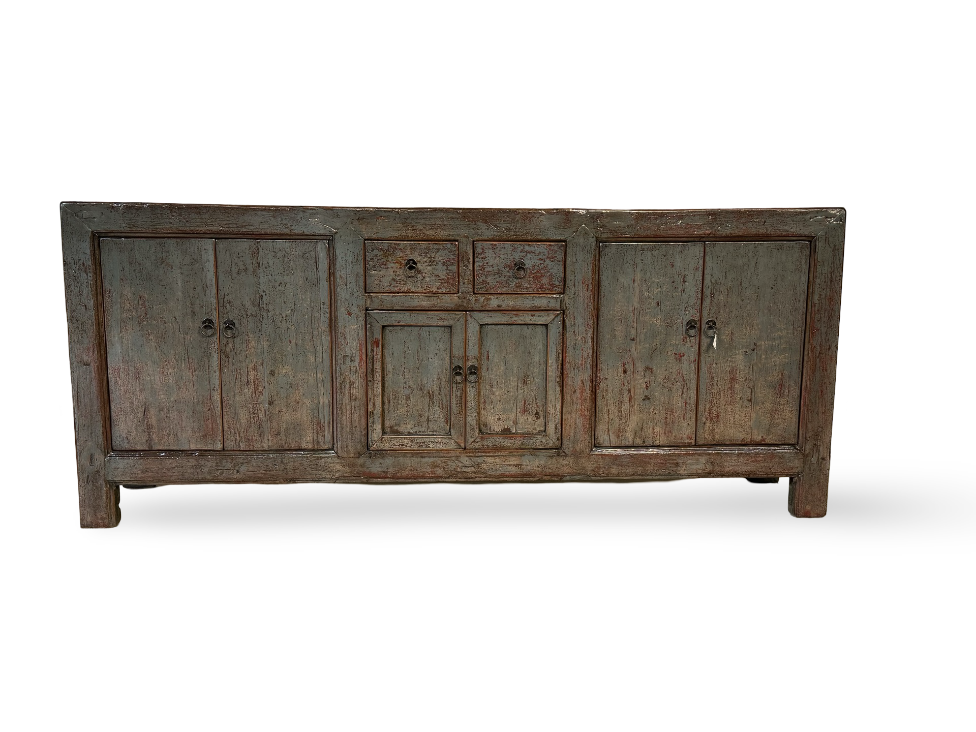Dressoir 6 deur 2 La Blauw lak uniek