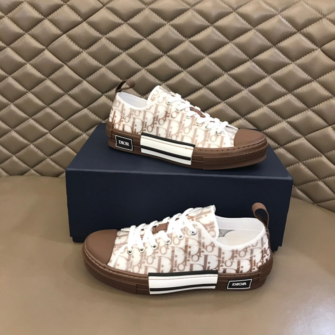 Dior B23 2022 New Style Low Top Logo Oblique Canvas 05 - Sneaker Replica Workshop