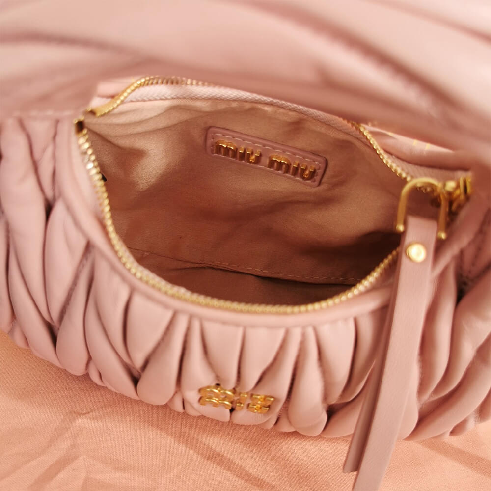 Mini Wander matelasse nappa leather hobo bag(high-end grade) - Top Club