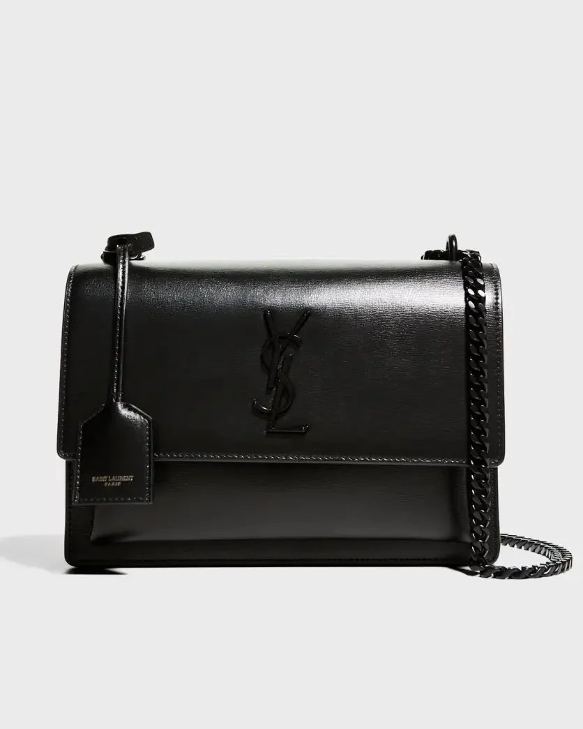 Saint Laurent Sunset Medium Monogram YSL Crossbody Bag - Top Club