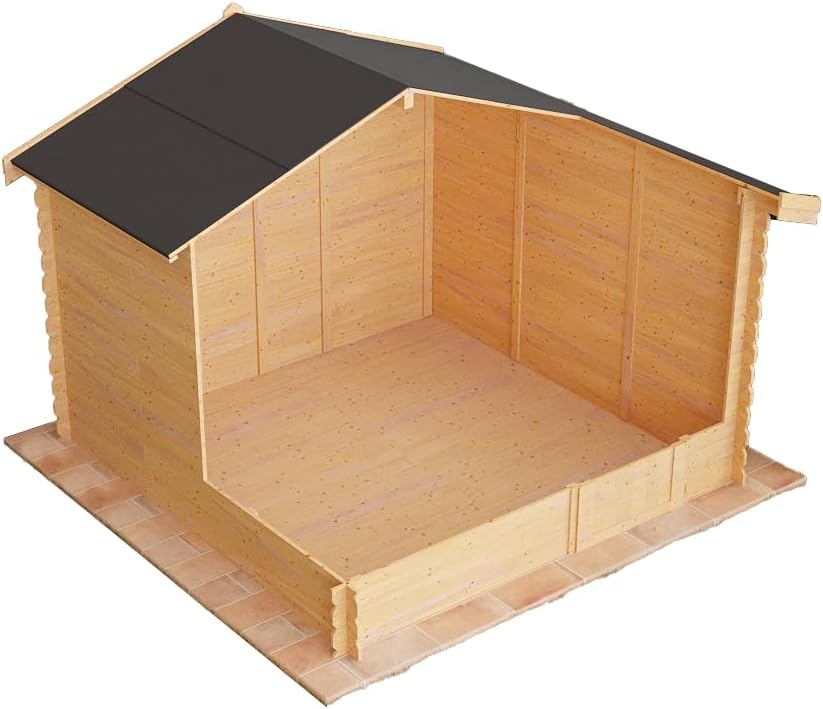 Casetta da giardino in legno per esterni 9 mq 300x300 25mm MADE IN ITALY mod. DALI' casetta in legno, rimessa attrezzi, deposito, box per esterni (Con Pavimento)