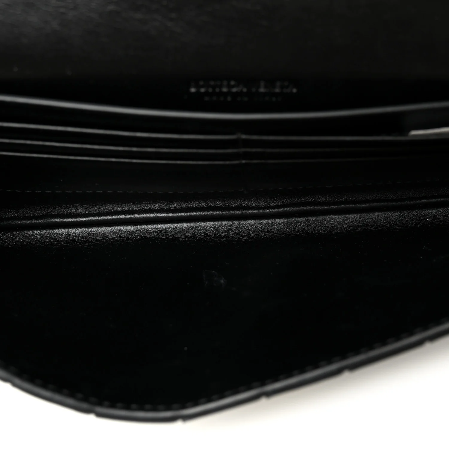 Nappa Intrecciato Long Andiamo Top Handle Clutch Black - Top Club