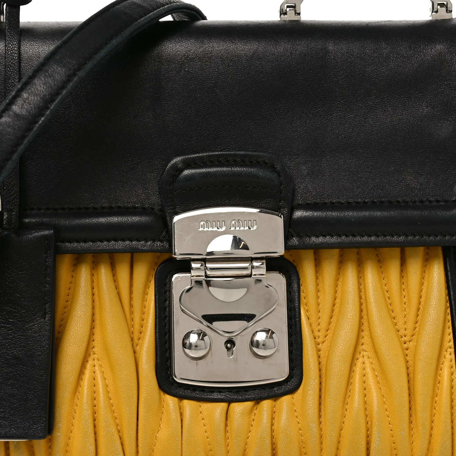 Nappa Matelasse Top Handle Bag Black Soleil - Top Club