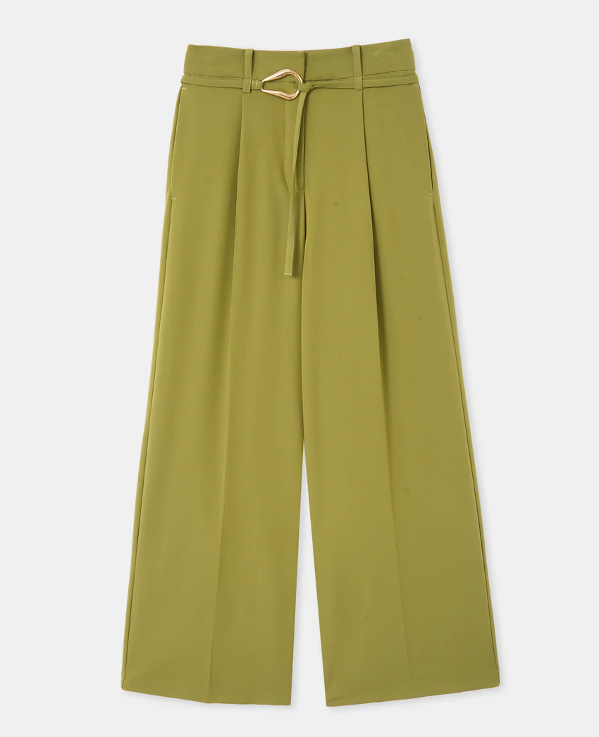 Pimkie Pantalon droit avec ceinture et boucle fantaisie