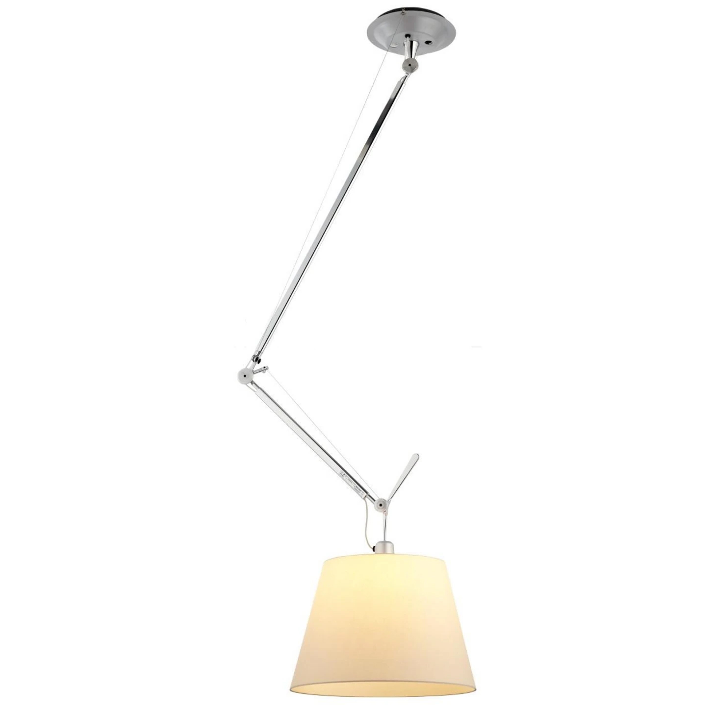 Plafondlamp Tolomeo Mega 1-arm - kap 36 wit perkament