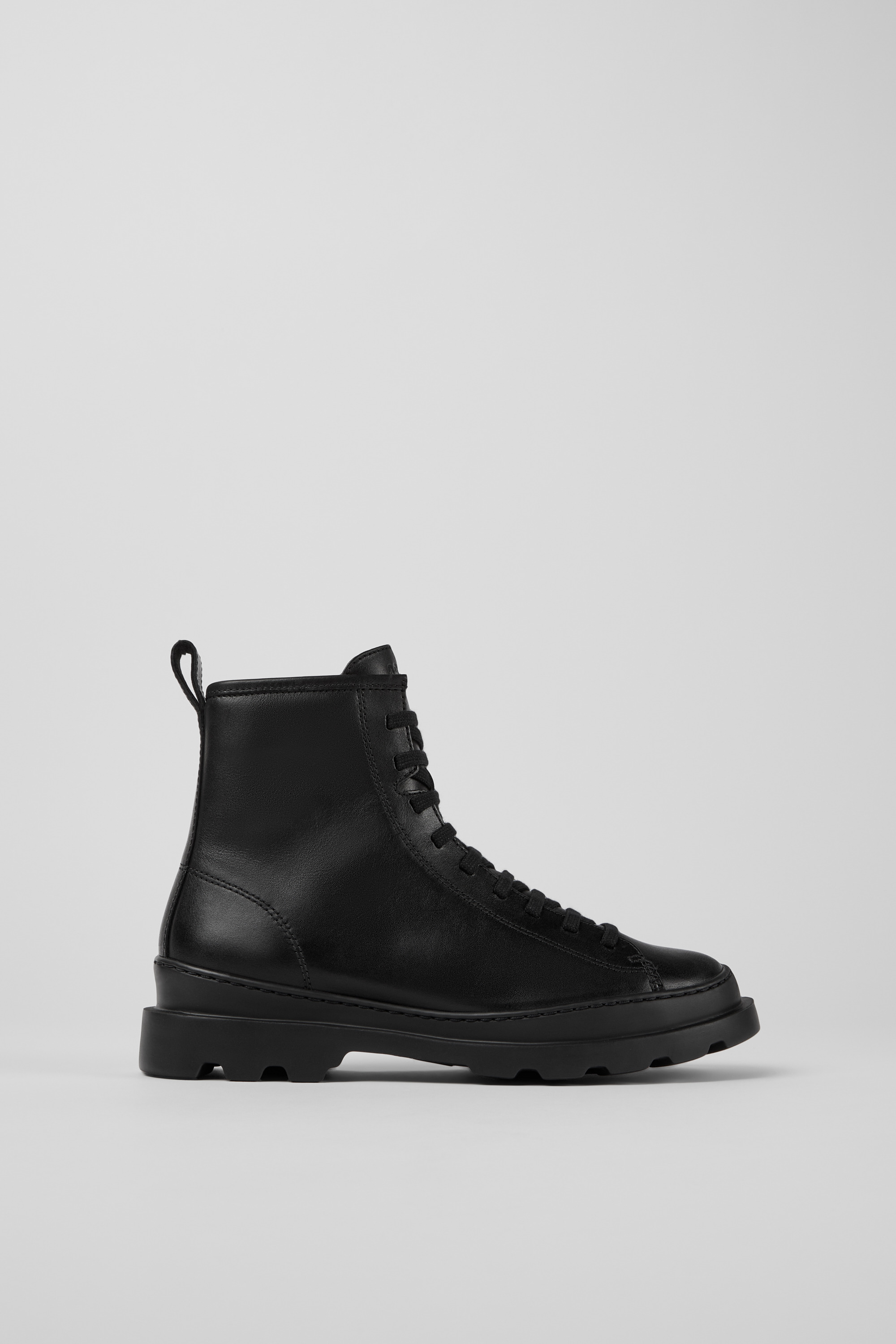 Brutus - Black medium toe boots for women