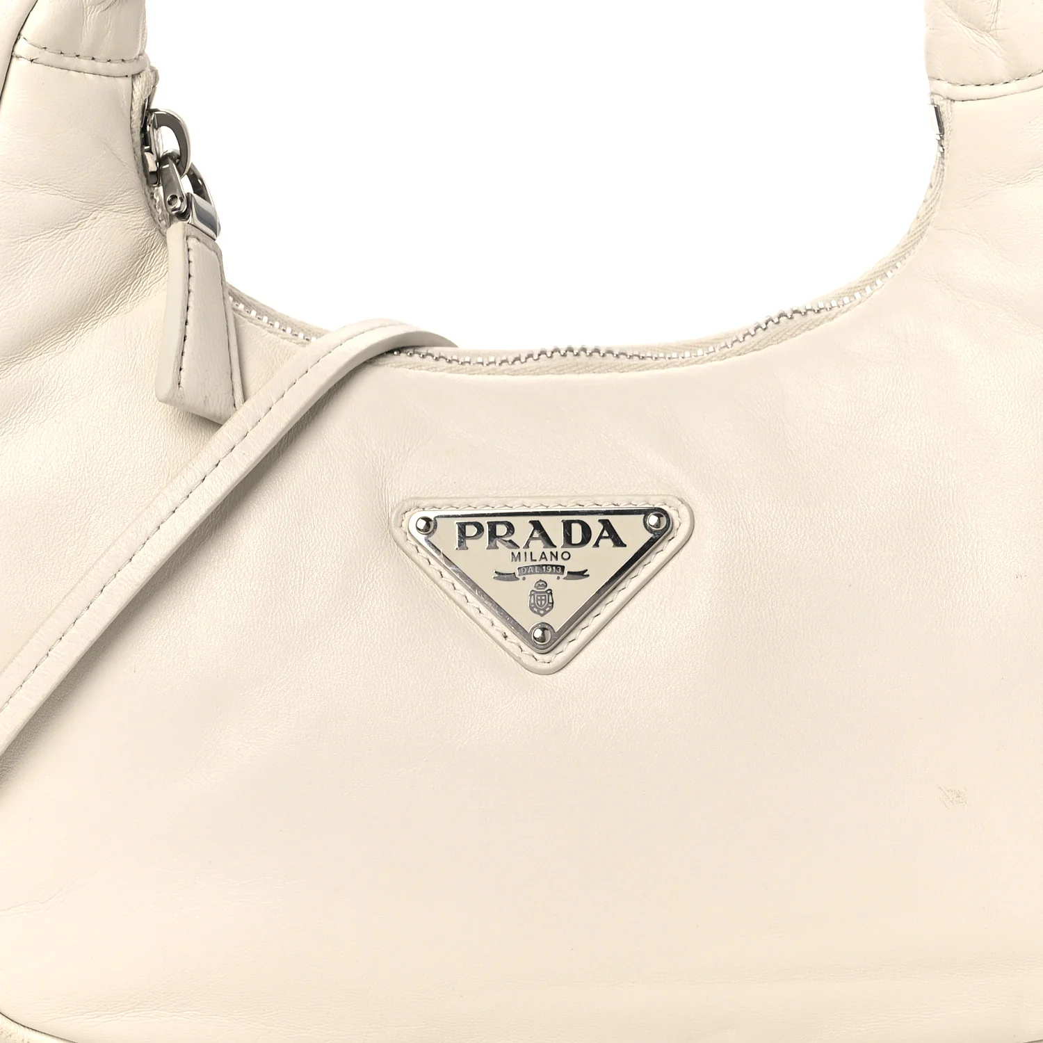 Nappa Soft Padded Mini Bag White - Top Club