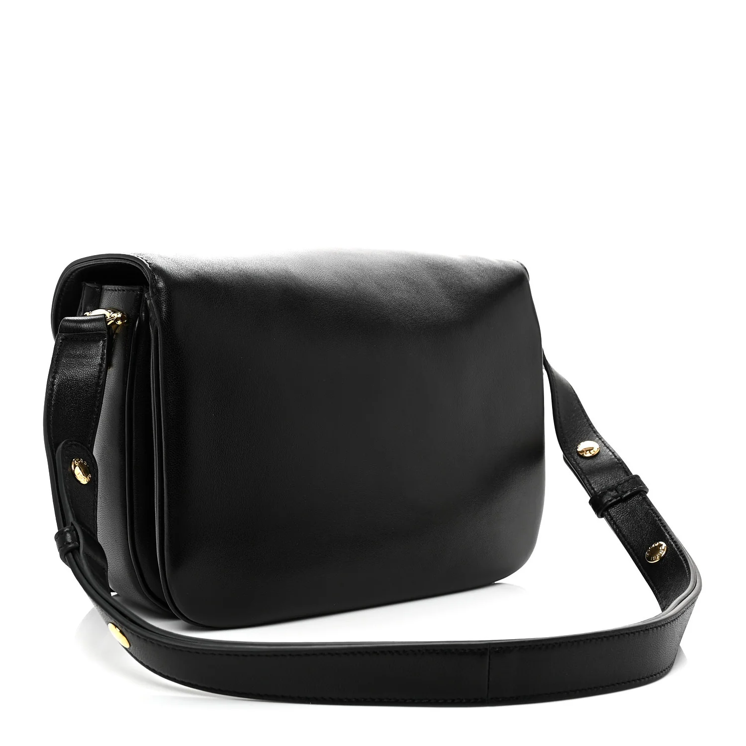 Calfskin Horsebit 1955 Aura Small Shoulder Bag Black - Top Club