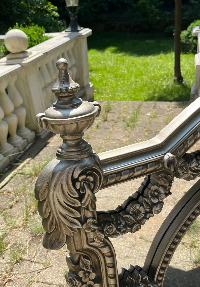 Baroque mirror silver 131 cm - Magnificent baroque style furniture