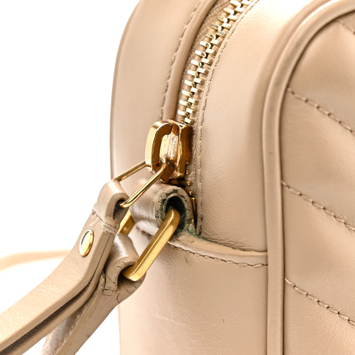 Calfskin Matelasse Monogram Lou Camera Bag Dark Beige - Top Club
