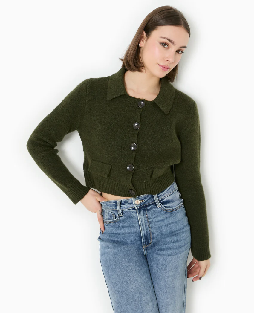 Pimkie Gilet court avec col