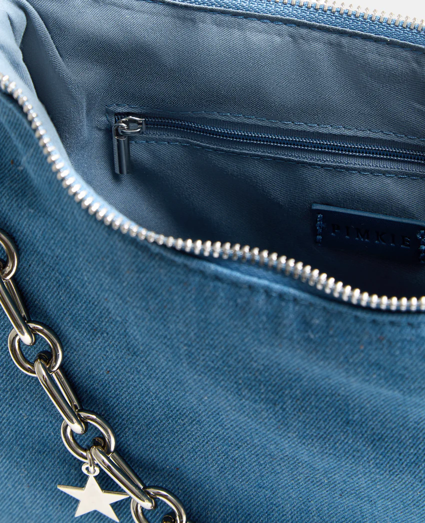 Pimkie Sac en denim avec bandoulière et chaîne