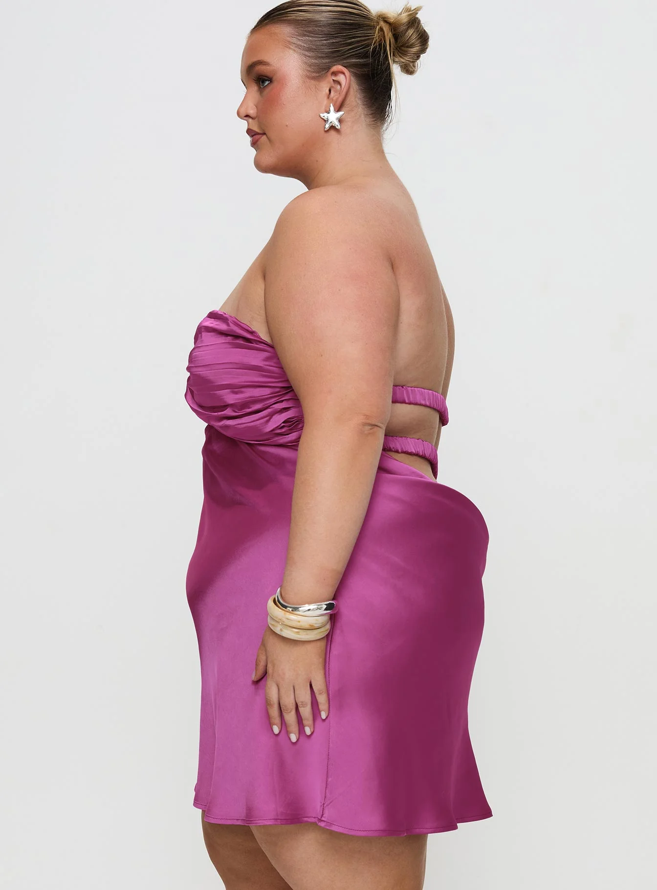 Faviola Mini Dress Purple Curve