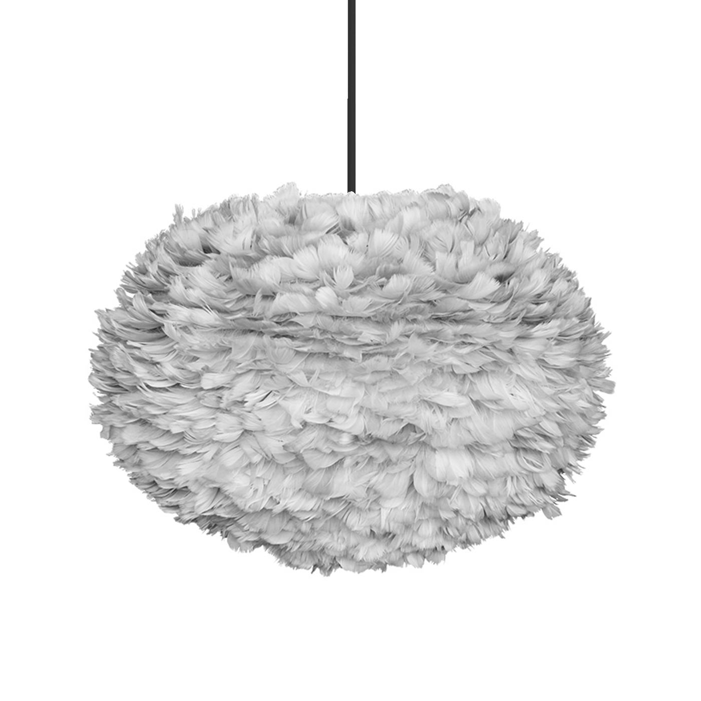 Hanglamp EOS Large Ø65cm + koordset zwart Lichtgrijs