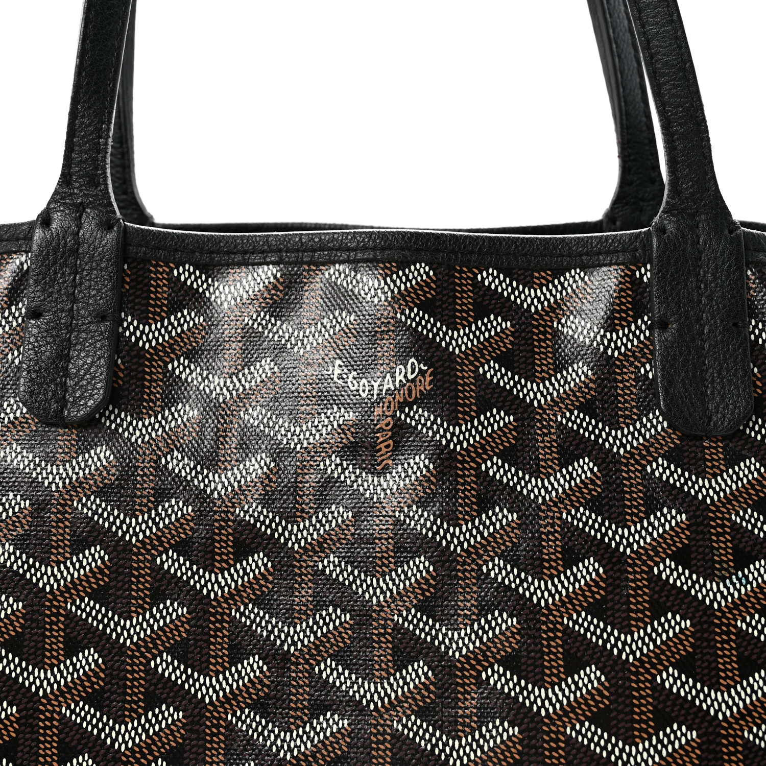 Goyardine Reversible Anjou PM Black - Top Club