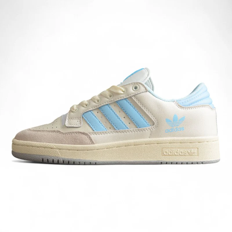 adidas Forum 84 Low CL in Off‑White / Preloved Blue - Sneaker Replica Workshop