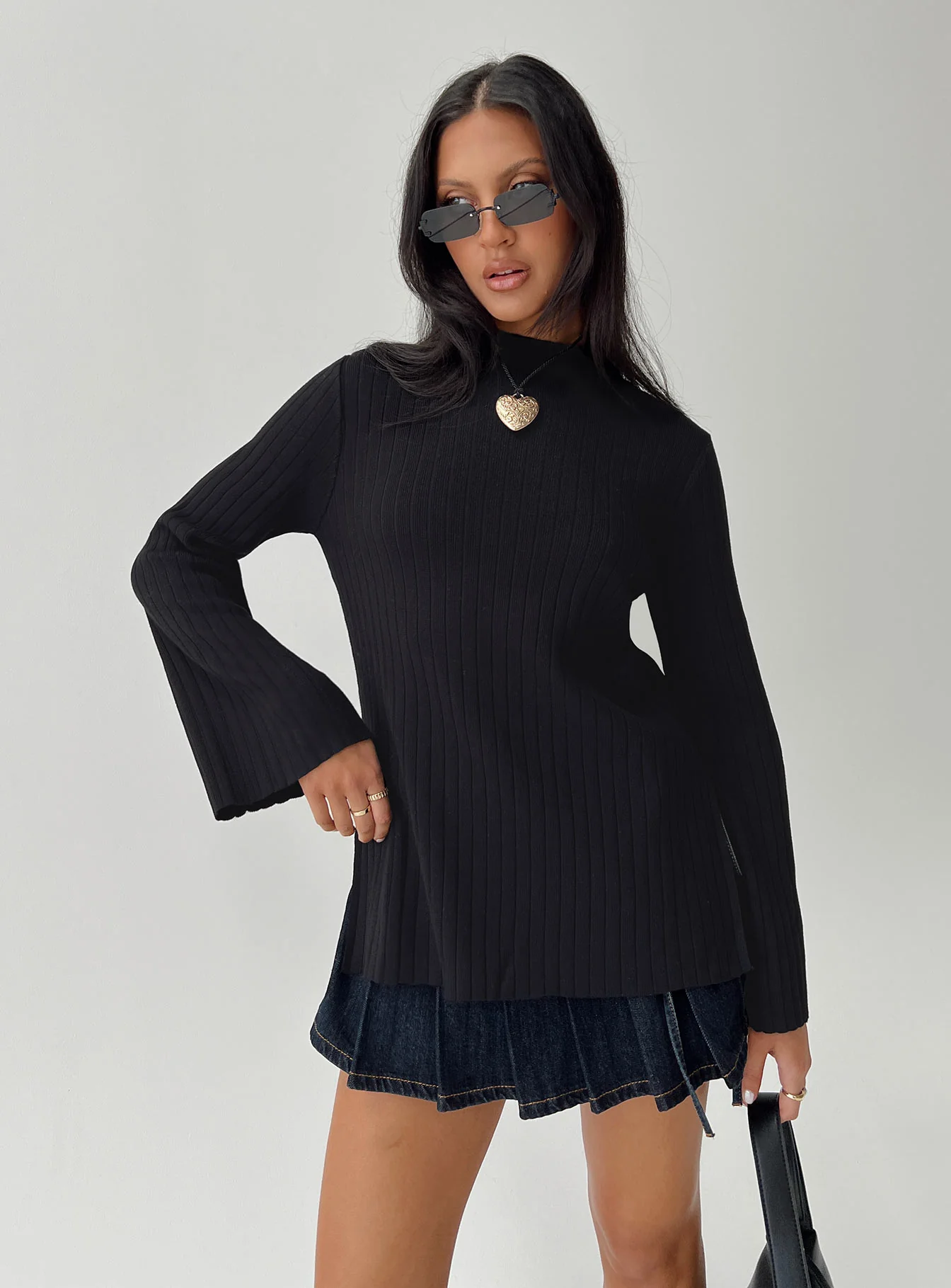 Allen Ribbed Sweater Black
