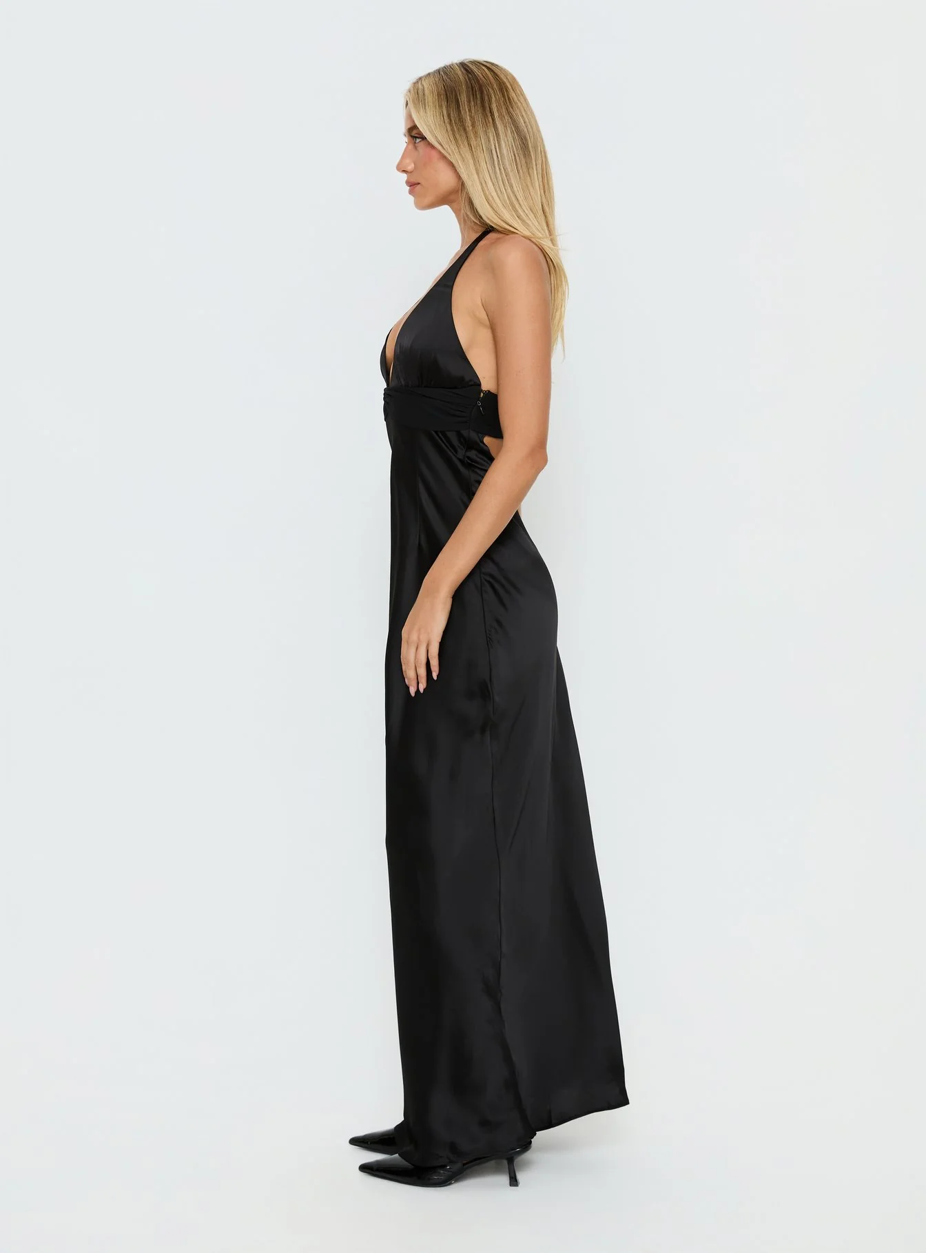 Odyssa Halter Maxi Dress Black