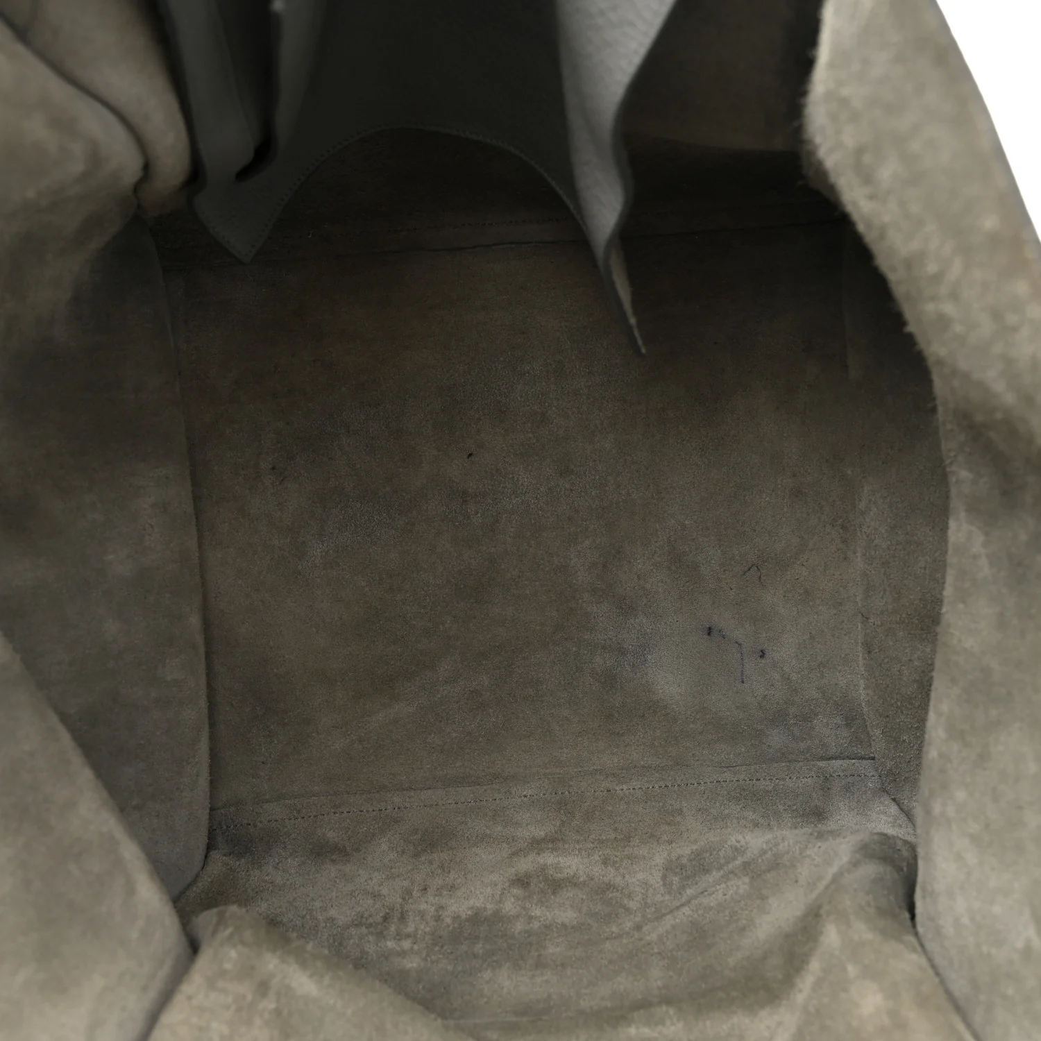Supple Grained Calfskin Medium Big Bag Grey - Top Club
