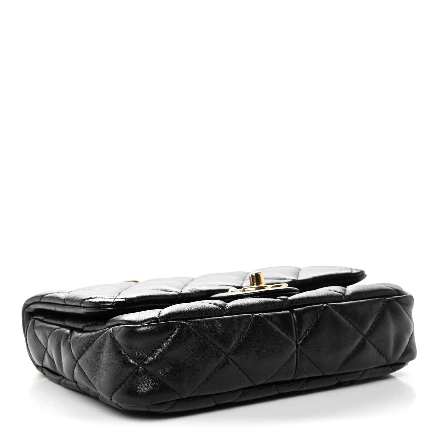 Lambskin Quilted Small Funky Town Flap Black - Top Club