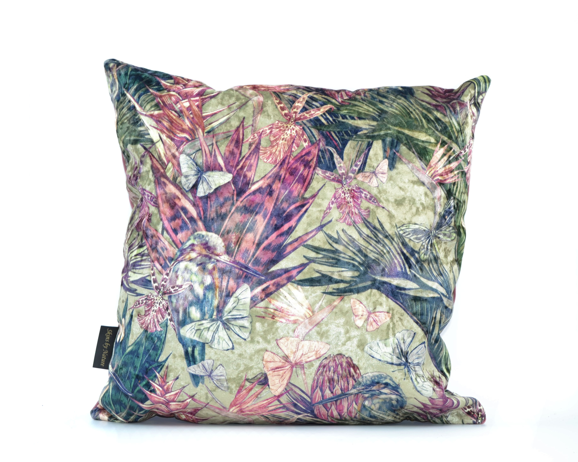Kussen Kolibri velvet Kussen velvet kolibri 45 x 45 pistache