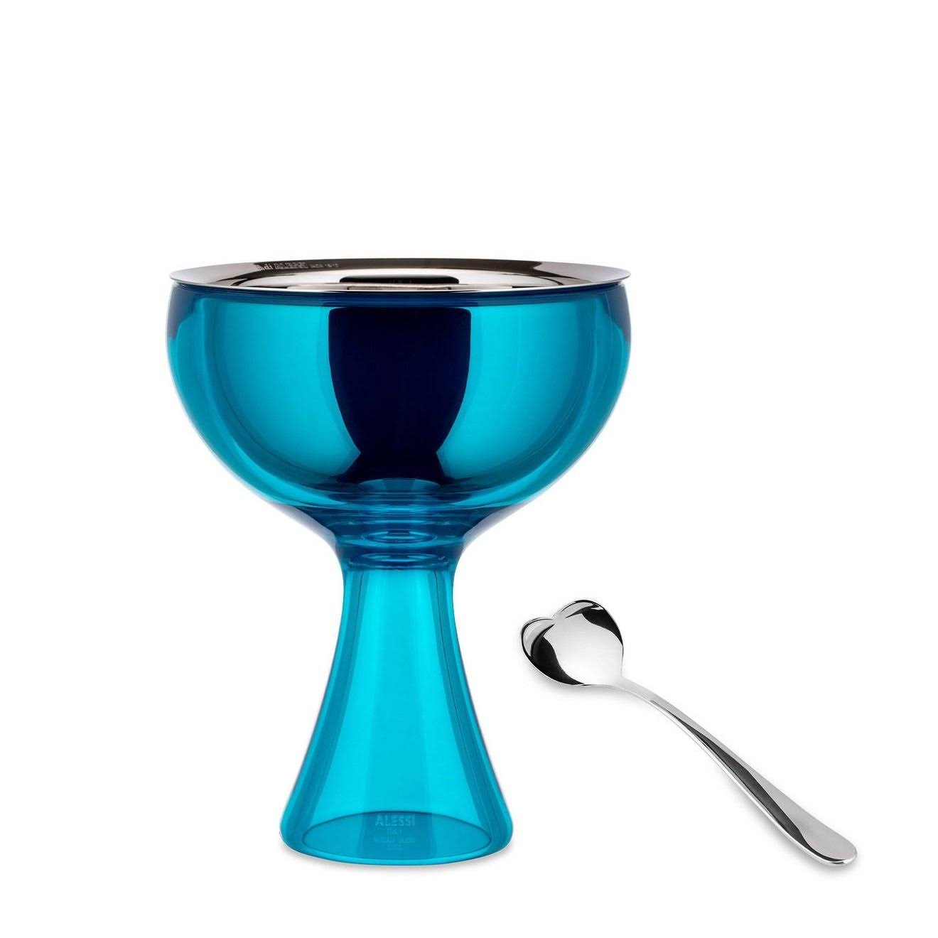 Alessi Big Love Ice Cream Bowl u0026 Spoon - Blue