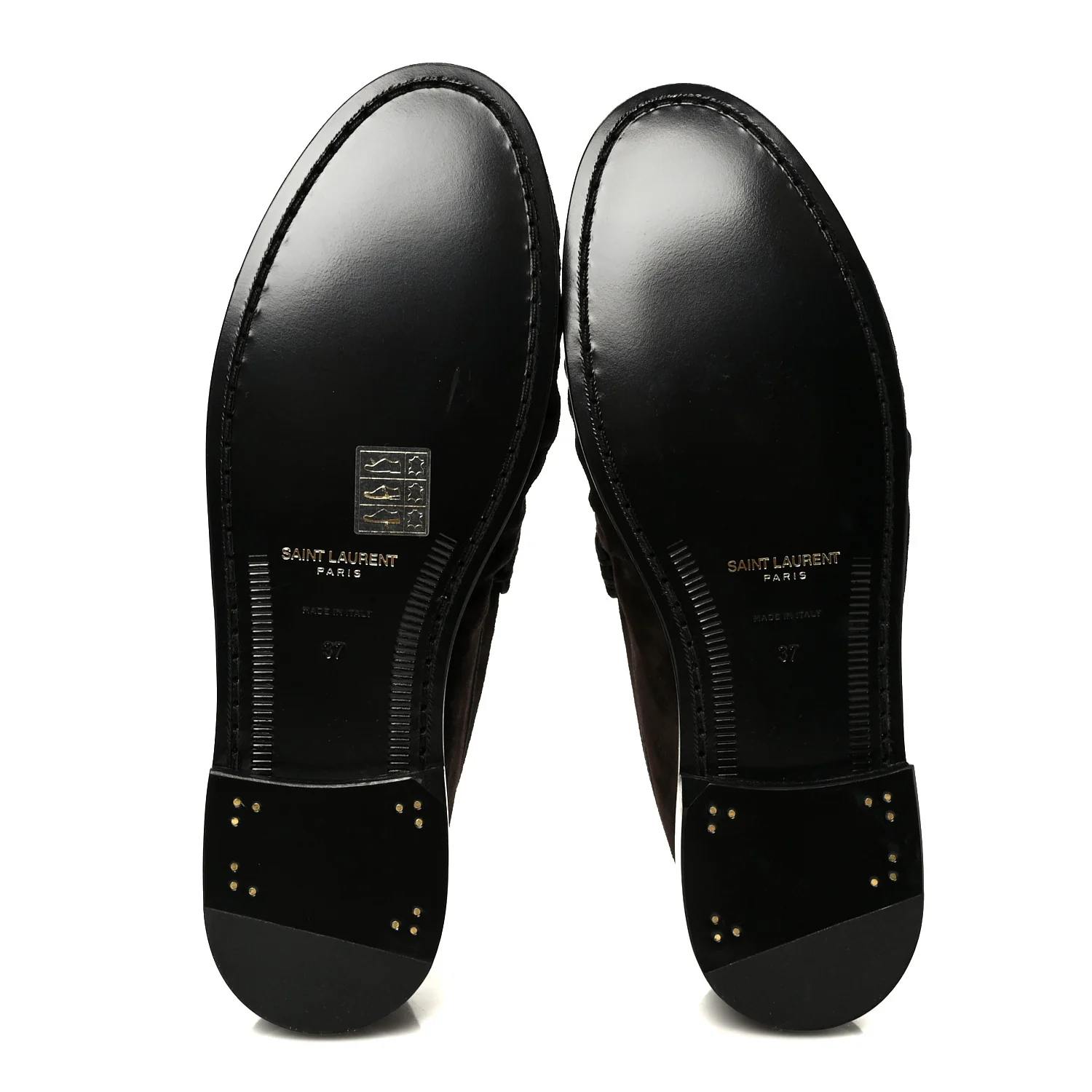 Suede Le Loafer 15 Penny Slippers 37 Dark Chocolate - Top Club