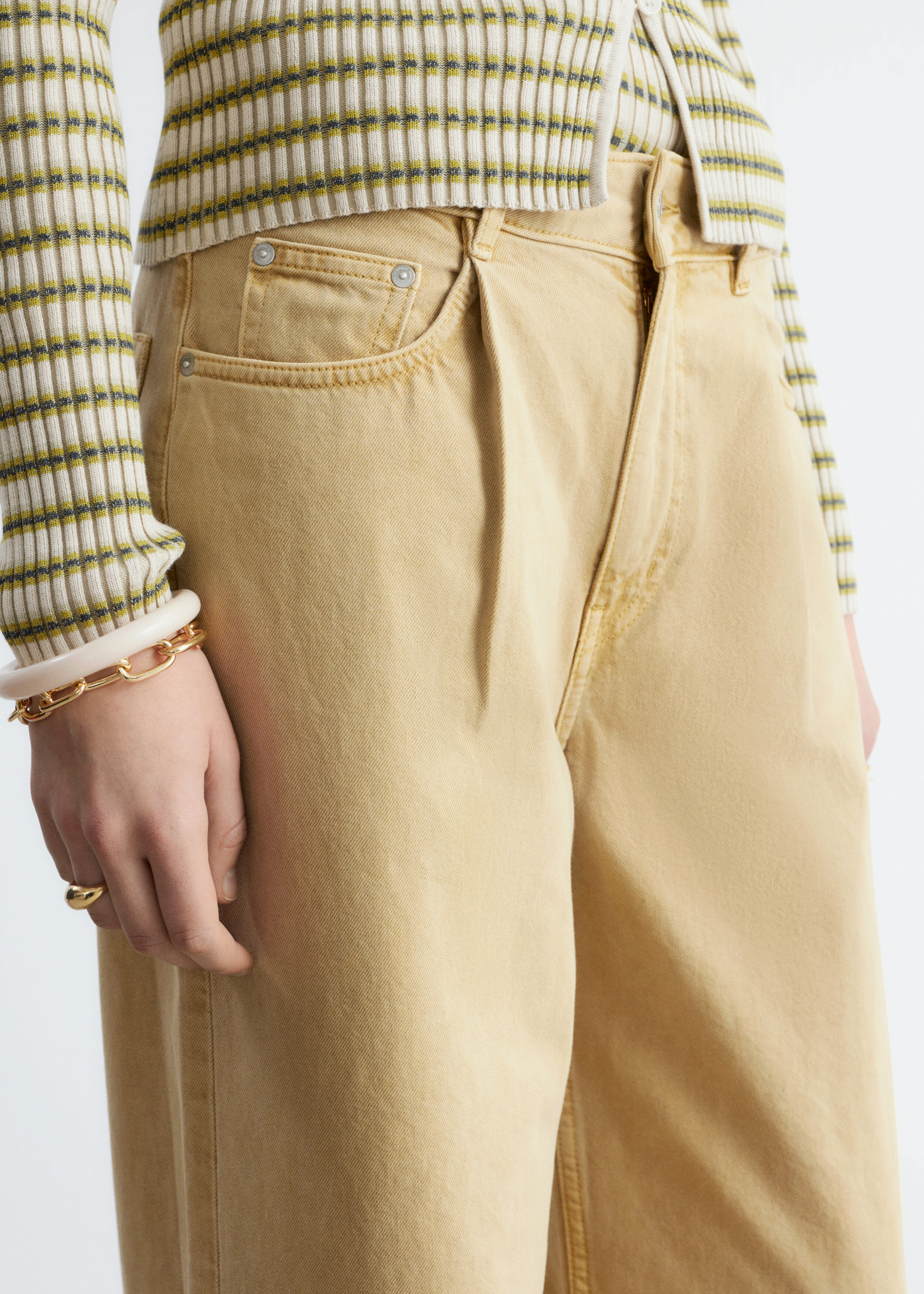 & Other Stories FOLD-DETAIL JEANS